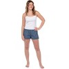 Women's Pajama Boxer Sleep Shorts Micro Boyshorts Lounge Bottoms - 2 of 4