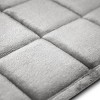 MICRODRY SoftLux Embroidered Squares Memory Foam Bath Mat/Runner with Skid Resistant Base - 3 of 3