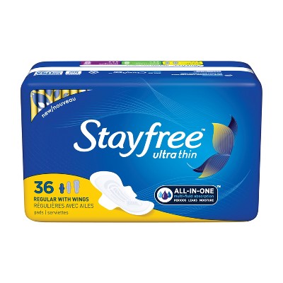 stayfree cotton pads