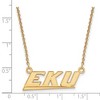 Black Bow Jewelry 14k Yellow Gold Eastern Kentucky Colonels NCAA Necklace 18 Inch - 2 of 4