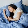 BedVoyage Standard 300 Thread Count Luxury Pillowcase Set Ocean - 2 of 4