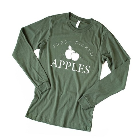 Simply Sage Market Women's Fresh Picked Apples Long Sleeve Graphic Tee - image 1 of 3