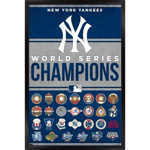 Trends International MLB New York Yankees - Champions 23 Framed Wall Poster Prints - 1 of 4