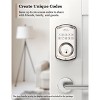 ZACHVO Keyless Entry Deadbolt Lock, Electric Door Locks with Keypads, Satin Nickel - 2 of 4
