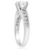 Pompeii3 2 ct Diamond Solitaire Engagement Ring 14K White Gold Lab Created - 2 of 4