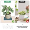 Unique Bargains Ceramic Durable Indoor Decorative Plant Saucer 2 Pcs - 4 of 4