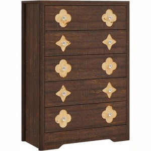Coucheta Dresser for Bedroom Wood 5 Drawer Dresser with Large Storage Space, Tall Storage Organizer for Bedroom Living Room Closet - 1 of 1
