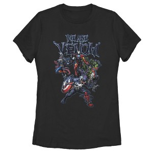 Women's Marvel We Are Venom Character Menagerie T-Shirt - 1 of 3
