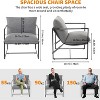 Accent Chair for Living Room, Modern Metal Framed Upholstered Armchair, Lounge Chair for Bedroom, Living Room, Reading Room - 3 of 4