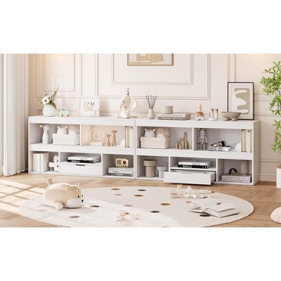 Toy Storage Organizer 5 Cubes Kids Bookshelf with Drawer