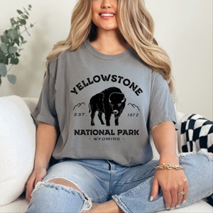 Simply Sage Market Vintage Yellowstone National Park Garment Dyed Tee - 1 of 4