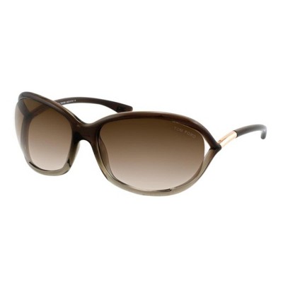 Tom Ford Jennifer  38F Womens Oval Sunglasses Brown 61mm