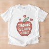 Simply Sage Market Teaching Is A Work Of Heart Apple Garment Dyed Tee - L - White - 3 of 4