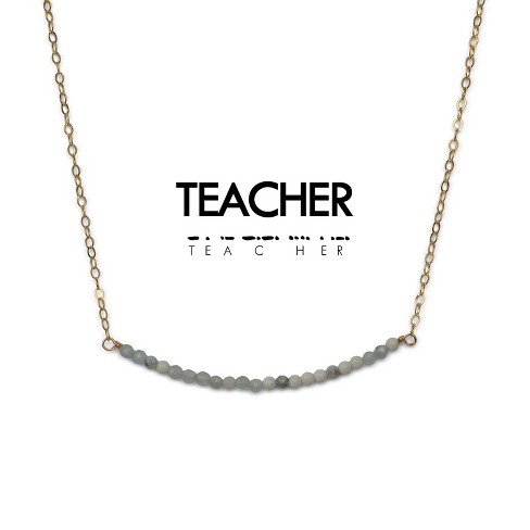 Teacher necklace outlet