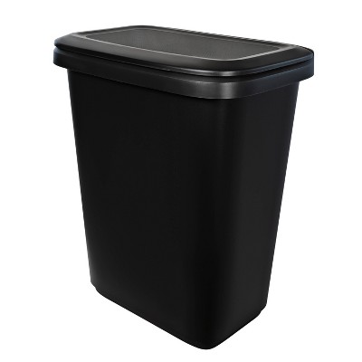 Uxcell 4-6 Gallon Small Trash Bags Waste Basket Liners Black, 20 Counts /  Roll 