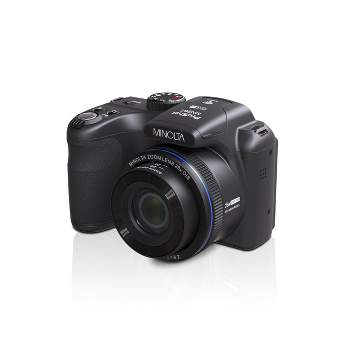 Minolta 20 Mega Pixels 26x Optical Zoom Digital Camera with 1080p FHD Video, Black