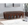 Meridian Furniture,Altair Velour Fur Fabric Bench - 2 of 4
