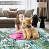 Abstract Rug, Non Slip Washable Area Rug  Low Pile Non-Shedding Throw Carpet for Bedroom, Living Room, Laundry Room - 3 of 4