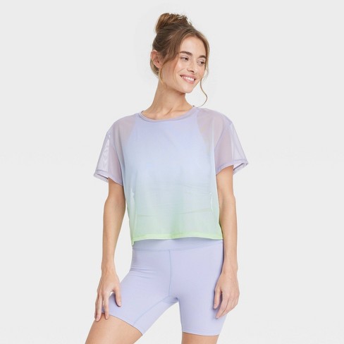 Women's Boxy Mesh T-shirt - All In Motion™ : Target