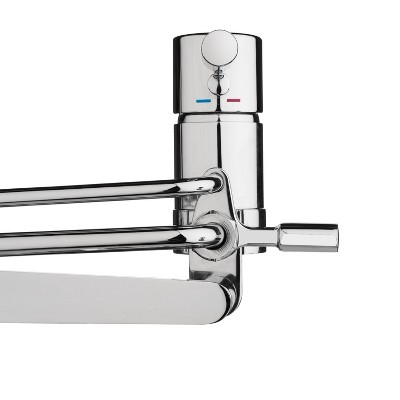 Side-Mounted Chrome Adjustable Spray Bidet with Dual Temperature