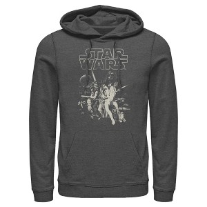 Men's Star Wars: A New Hope Classic Poster Pull Over Hoodie - 1 of 4