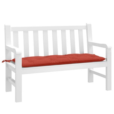 vidaXL Garden Bench Cushion Melange Red 47.2"x19.7"x2.8" Fabric