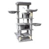YOOCOZZ 68 Inches Multi-Level Large and Tall Cat Tree, Scratching Post with Sisal Rope-Gray - 2 of 4