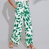 Women's Leaf Print Wide Leg Beach Cover-Up Pants - Cupshe - 2 of 4