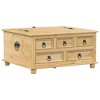 Storage Box Honey Solid Pine Wood, Engineered Wood, Metal LargevidaXL - 2 of 4