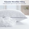 FONTOI 2 Pack Neck Support Pillows, All-Season Comfort for Queen Size, Perfect for Home, Hotel, White, 18.9"*5.9"*29.5" - 4 of 4