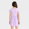 Girls' Short Sleeve Ribbed Dress - Cat & Jack - 2 of 3