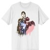 Arcane League Of Legends Character Trio Adult White Crew Neck Short Sleeve Heavyweight Beefy T-shirt - 3 of 4