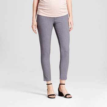 Mid-Rise Over Belly Cropped Skinny Maternity Trousers - Isabel Maternity by Ingrid & Isabel™ Heather Gray 16