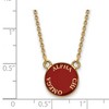 Black Bow Jewelry 14k Yellow Gold Plated Sterling Silver Alpha Chi Omega Greek Life Necklace 18 Inch - 2 of 4