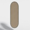 Cesicia Iron Art Oval Retro Mirror, Antique Effect,Wall Hanging Mirror,Suitable For Living Room,Bedroom, Entrance - 3 of 4