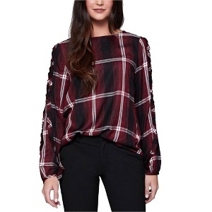 Sanctuary Clothing Womens Ruffled Knit Blouse - 1 of 1