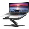 Attop Laptop Stand with 360 Rotating Base, Adjustable Notebook Riser Holder Compatible with10-15.6" Laptops (Black) - 2 of 4