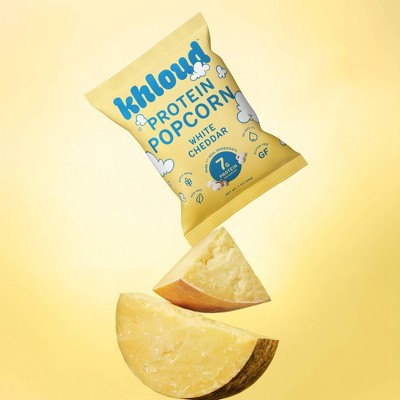 Khloud White Cheddar Protein Popcorn - 1oz