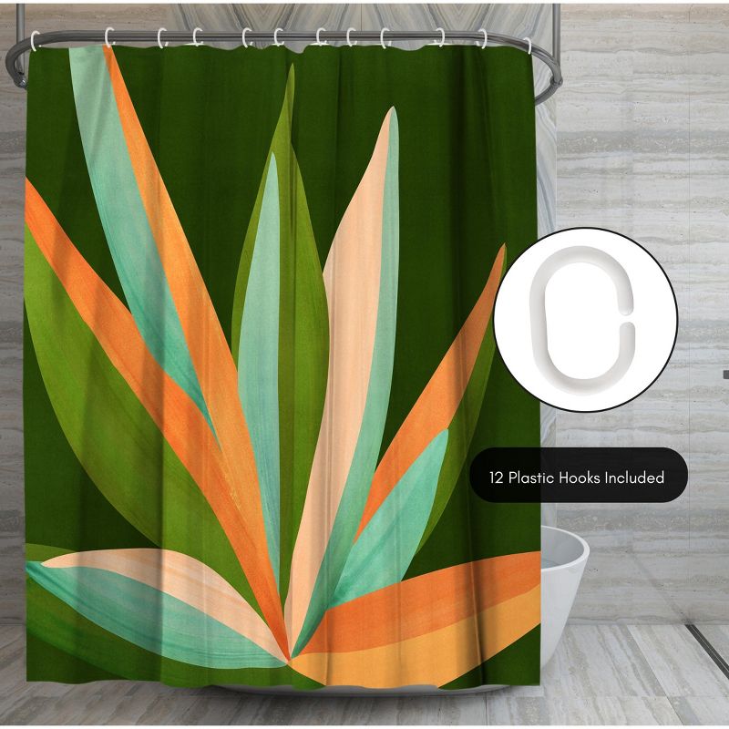 Americanflat 71" x 74" Shower Curtain Style 5 by Modern Tropical, 6 of 7