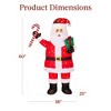 Best Choice Products Lighted Pop-Up Santa Claus, Outdoor Christmas Holiday Decoration w/ LED Lights, Hat, Gift - 2 of 4