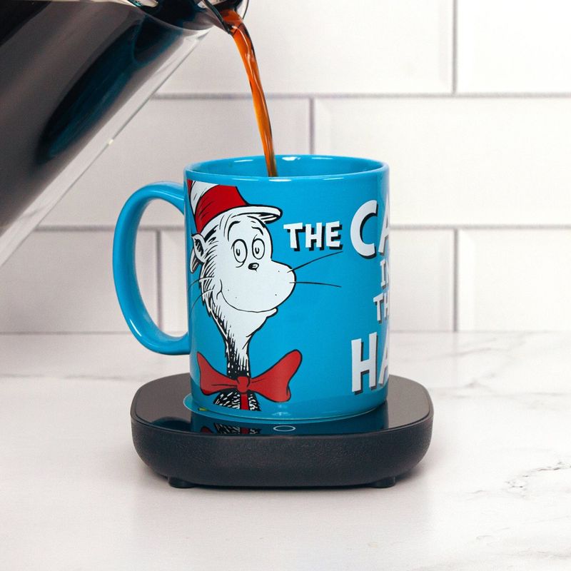 Uncanny Brands Dr. Seuss Cat In The Hat Mug with Warmer, 1 of 6