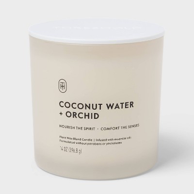 2 Wick Glass Coconut Water and Orchid Jar Candle 14oz - Threshold™