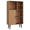 5 Freestanding Cube Shelf  4-Tier Open Bookshelf with Legs ,  Retro Wood Bookshelves  for Living Room and Office - 2 of 4