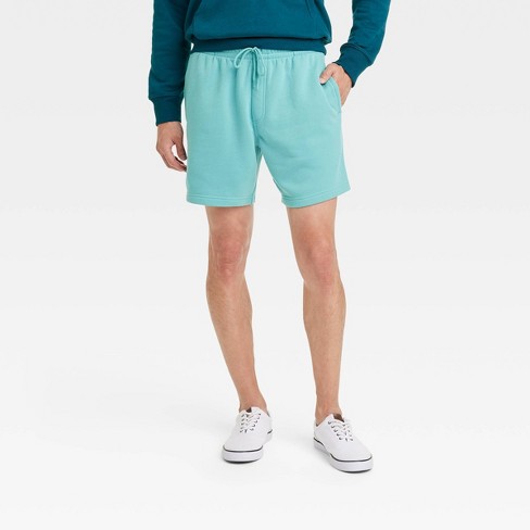 Men's Basic Fleece Sport Shorts In Green