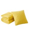Southshore Fine Living, Throw Blanket for Couch or Bed with Matching Decorative Throw Pillow Cover, Acrylic Knit Throw Blanket and Throw Pillow Cover - 2 of 3