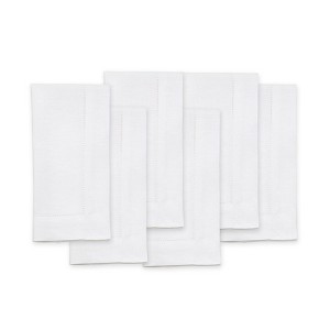 Solino Home Linen Classic Hemstitch Dinner Napkins - 1 of 4