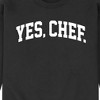 Men's - Instant Message - Yes Chef Collegiate Graphic Fleece Sweatshirt - 2 of 4