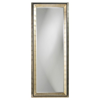 Rectangle Detroit Floor Mirror Light Silver - Howard Elliott