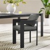 Modway  Tahoe Outdoor Patio Powder-Coated Aluminum Fabric Dining Chair in Gray Gray - Patio Metal Dining Chair with Cushions - Accent Armchair - 2 of 4