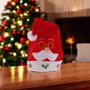 Unique Bargains Christmas Hat Polyester Red 11.02"x14.96" 1 Pcs - 2 of 4